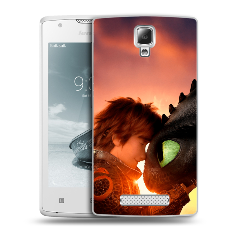 Пластиковый чехол на Lenovo A1000 с принтом Как приручить дракона Пластиковый чехол на Lenovo A1000 с принтом Как приручить дракона