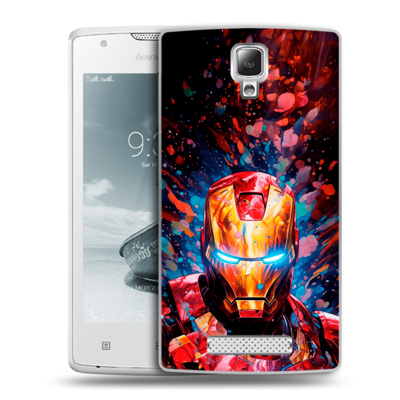 Пластиковый чехол на Lenovo A1000 с принтом Железный человек Ironman Пластиковый чехол на Lenovo A1000 с принтом Железный человек Ironman