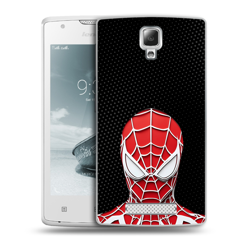 Пластиковый чехол на Lenovo A1000 с принтом человек паук spiderman Пластиковый чехол на Lenovo A1000 с принтом человек паук spiderman