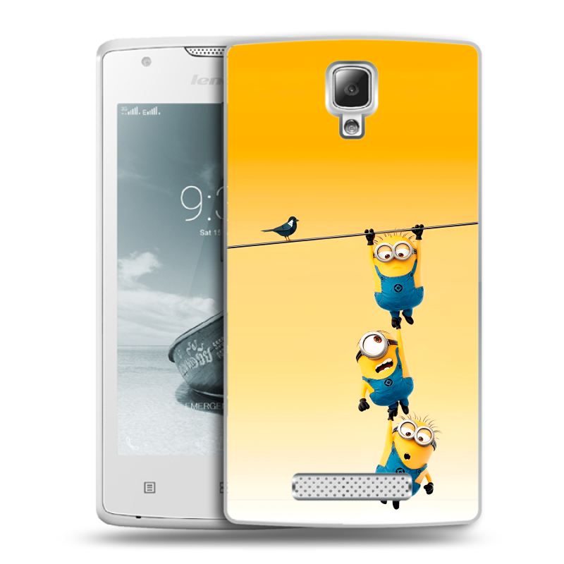 Пластиковый чехол на Lenovo A1000 с принтом Миньоны Пластиковый чехол на Lenovo A1000 с принтом Миньоны