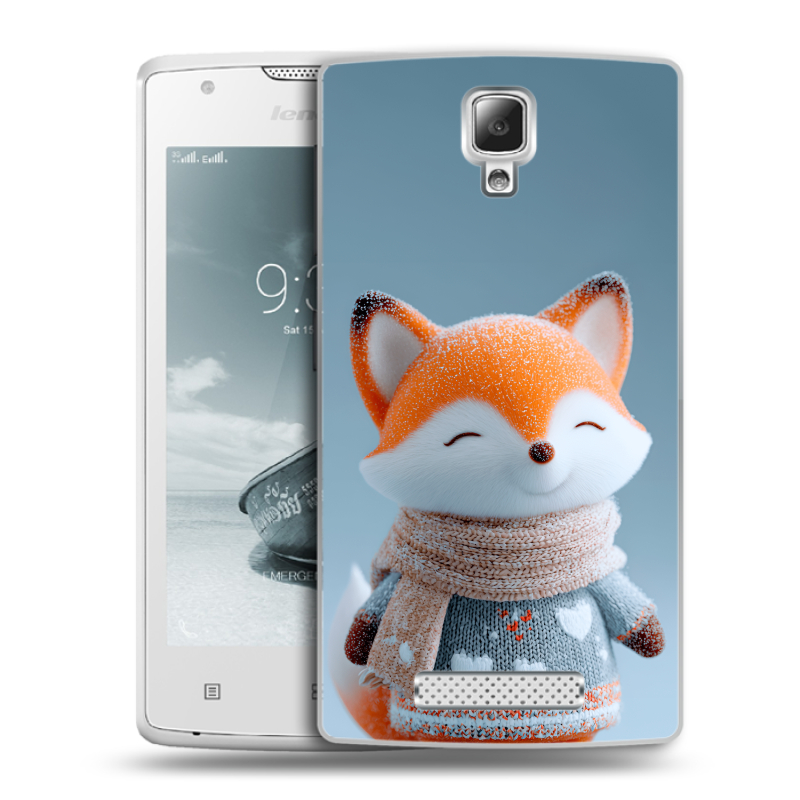Пластиковый чехол на Lenovo A1000 с принтом Лиса Пластиковый чехол на Lenovo A1000 с принтом Лиса