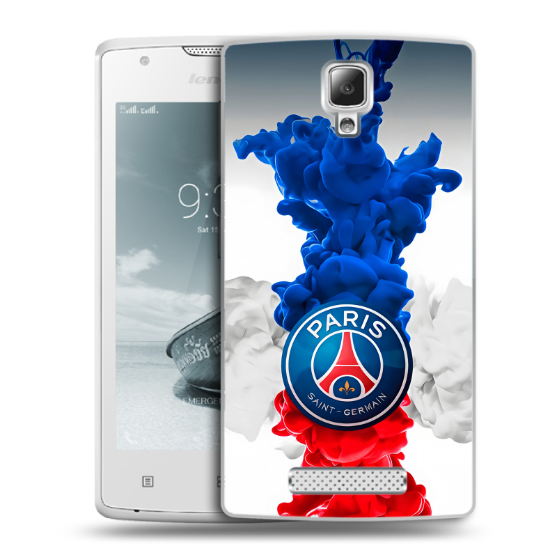 Пластиковый чехол на Lenovo A1000 с принтом PSG ПСЖ Пластиковый чехол на Lenovo A1000 с принтом PSG ПСЖ