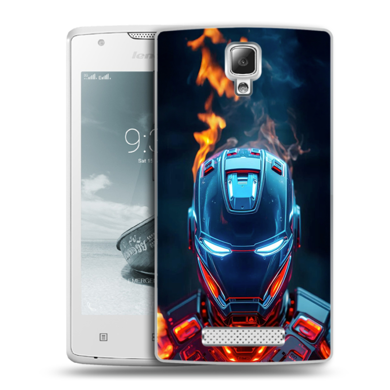 Пластиковый чехол на Lenovo A1000 с принтом IronMan Железный человек Пластиковый чехол на Lenovo A1000 с принтом IronMan Железный человек