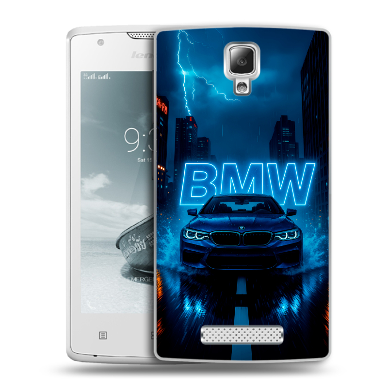 Пластиковый чехол на Lenovo A1000 с принтом BMW БМВ Пластиковый чехол на Lenovo A1000 с принтом BMW БМВ