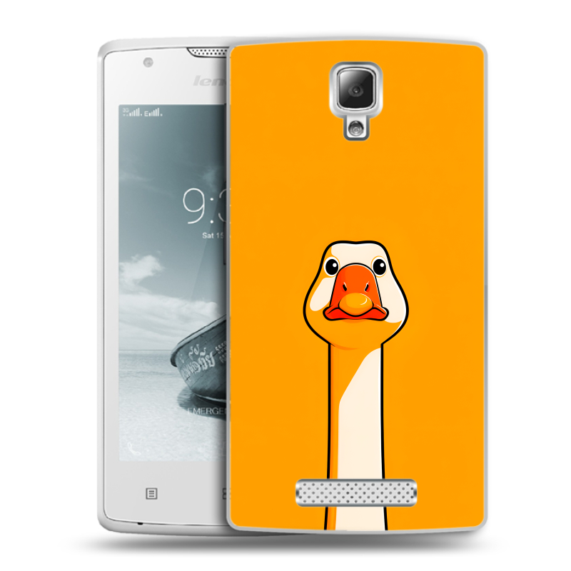 Пластиковый чехол на Lenovo A1000 с принтом Смешная утка Пластиковый чехол на Lenovo A1000 с принтом Смешная утка