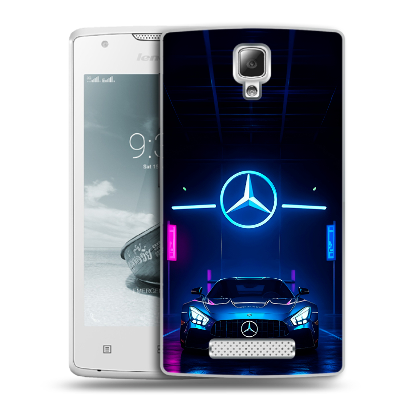 Пластиковый чехол на Lenovo A1000 с принтом Mercedes Мерседес Пластиковый чехол на Lenovo A1000 с принтом Mercedes Мерседес