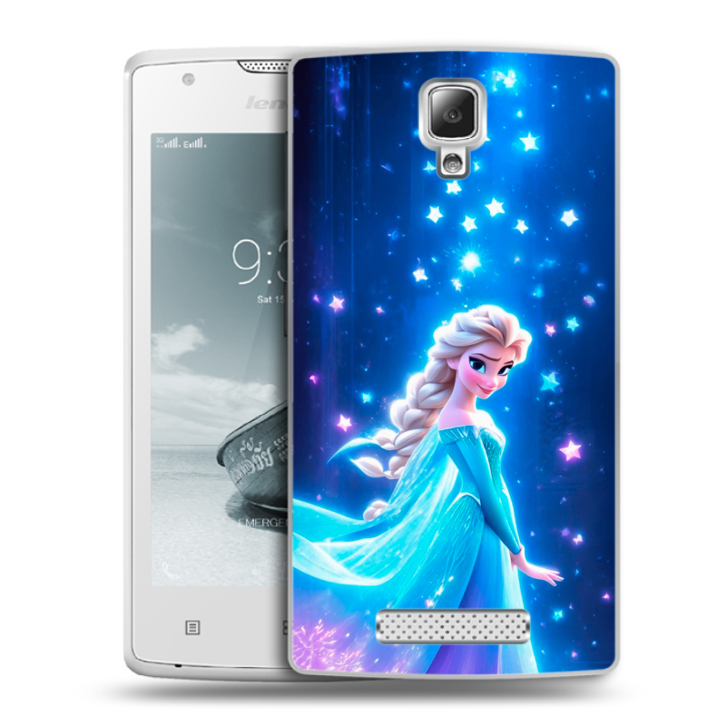 Пластиковый чехол на Lenovo A1000 с принтом Холодное сердце Frozen Пластиковый чехол на Lenovo A1000 с принтом Холодное сердце Frozen