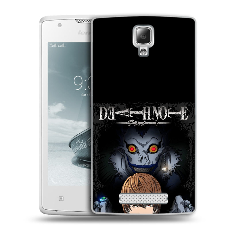 Пластиковый чехол на Lenovo A1000 с принтом Death note Тетрадь смерти Пластиковый чехол на Lenovo A1000 с принтом Death note Тетрадь смерти