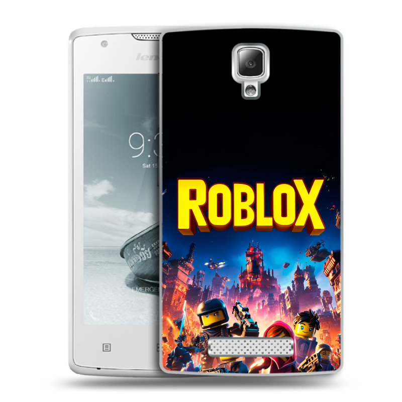 Пластиковый чехол на Lenovo A1000 с принтом Roblox Роблокс Пластиковый чехол на Lenovo A1000 с принтом Roblox Роблокс
