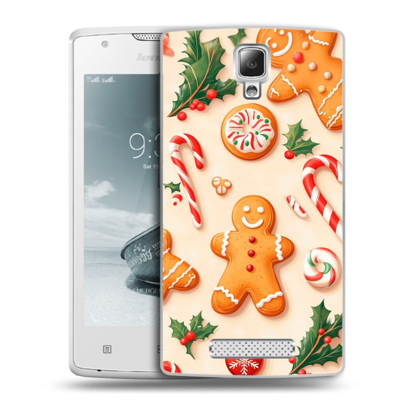 Пластиковый чехол на Lenovo A1000 с принтом Новый год Пластиковый чехол на Lenovo A1000 с принтом Новый год