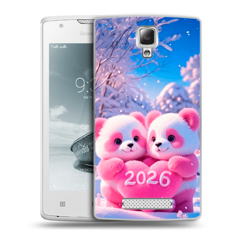 Пластиковый чехол на Lenovo A1000 с принтом Новый год Пластиковый чехол на Lenovo A1000 с принтом Новый год