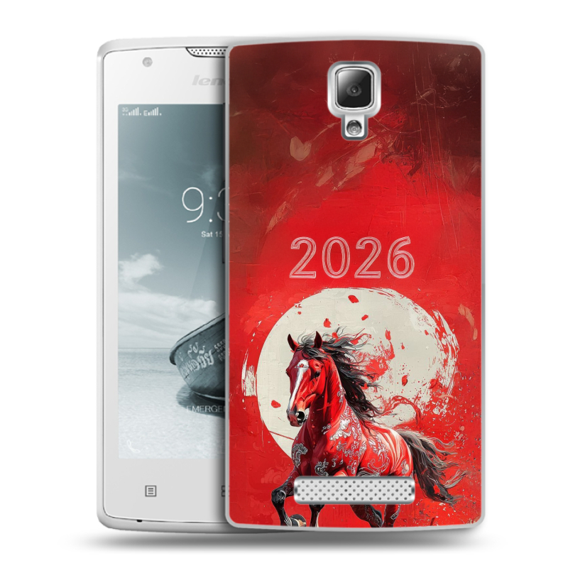 Пластиковый чехол на Lenovo A1000 с принтом Новый год Пластиковый чехол на Lenovo A1000 с принтом Новый год