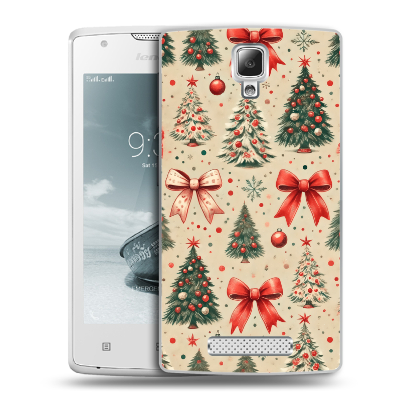 Пластиковый чехол на Lenovo A1000 с принтом Новый год Пластиковый чехол на Lenovo A1000 с принтом Новый год