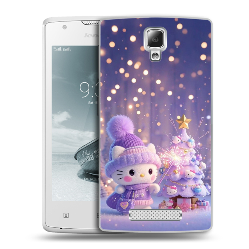 Пластиковый чехол на Lenovo A1000 с принтом Новый год Пластиковый чехол на Lenovo A1000 с принтом Новый год