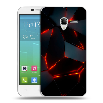 Силиконовый чехол на Alcatel One Touch POP 3 5 с принтом Яркие абстракции Силиконовый чехол на Alcatel One Touch POP 3 5 с принтом Яркие абстракции
