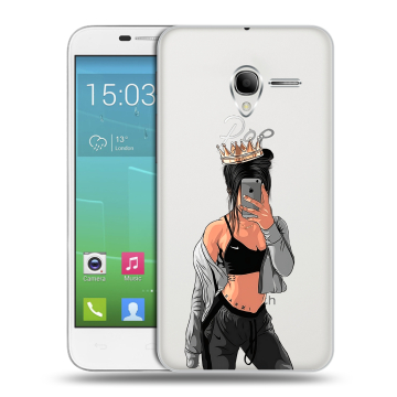Силиконовый чехол на Alcatel One Touch POP 3 5 с принтом Женские принты Силиконовый чехол на Alcatel One Touch POP 3 5 с принтом Женские принты