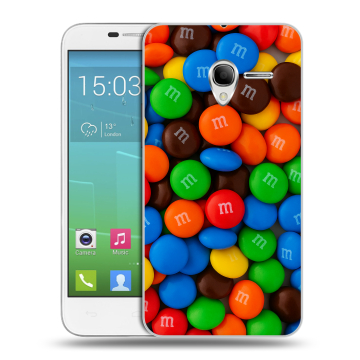 Силиконовый чехол на Alcatel One Touch POP 3 5 с принтом Конфеты Силиконовый чехол на Alcatel One Touch POP 3 5 с принтом Конфеты