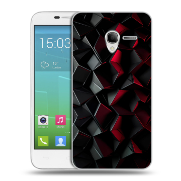 Силиконовый чехол на Alcatel One Touch POP 3 5 с принтом Абстракция