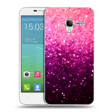 Силиконовый чехол на Alcatel One Touch POP 3 5 с принтом Блестки Силиконовый чехол на Alcatel One Touch POP 3 5 с принтом Блестки
