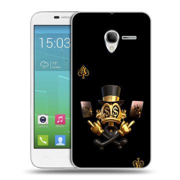 Силиконовый чехол на Alcatel One Touch POP 3 5 с принтом Золотой скрудж макдак