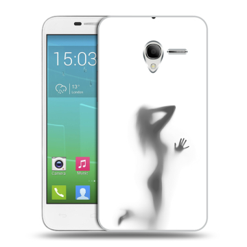 Силиконовый чехол на Alcatel One Touch POP 3 5 с принтом Силуэт