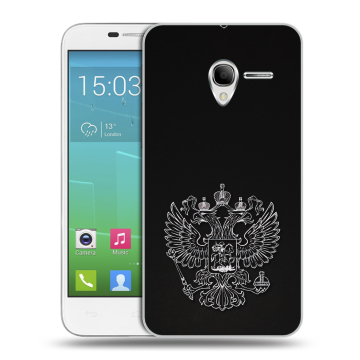 Силиконовый чехол на Alcatel One Touch POP 3 5 с принтом Герб России