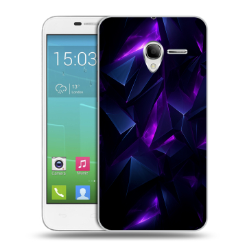 Силиконовый чехол на Alcatel One Touch POP 3 5 с принтом Абстракиция