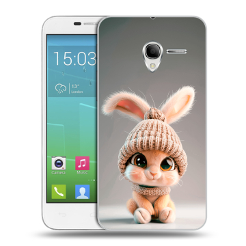 Силиконовый чехол на Alcatel One Touch POP 3 5 с принтом Кролик Силиконовый чехол на Alcatel One Touch POP 3 5 с принтом Кролик