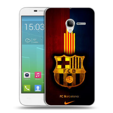 Силиконовый чехол на Alcatel One Touch POP 3 5 с принтом Барселона Barcelona
