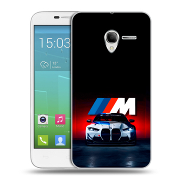 Силиконовый чехол на Alcatel One Touch POP 3 5 с принтом БМВ BMW Силиконовый чехол на Alcatel One Touch POP 3 5 с принтом БМВ BMW
