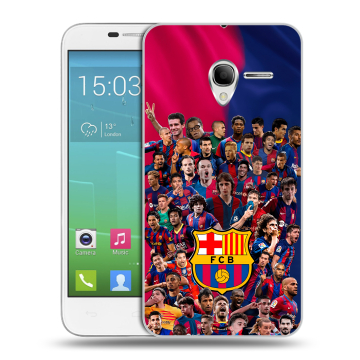 Силиконовый чехол на Alcatel One Touch POP 3 5 с принтом Барселона Barcelona
