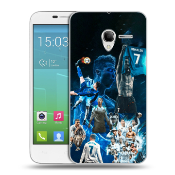 Силиконовый чехол на Alcatel One Touch POP 3 5 с принтом Реал Роналдо Силиконовый чехол на Alcatel One Touch POP 3 5 с принтом Реал Роналдо