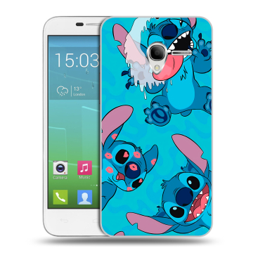 Силиконовый чехол на Alcatel One Touch POP 3 5 с принтом Лило и Стич
