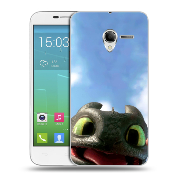 Силиконовый чехол на Alcatel One Touch POP 3 5 с принтом Как приручить дракона