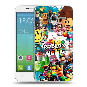 Силиконовый чехол на Alcatel One Touch POP 3 5 с принтом Roblox Роблокс Силиконовый чехол на Alcatel One Touch POP 3 5 с принтом Roblox Роблокс