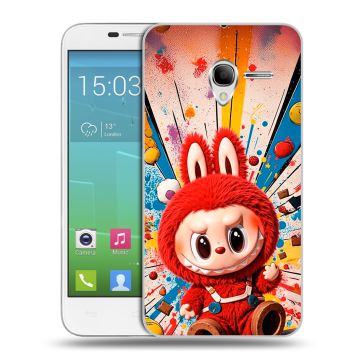 Силиконовый чехол на Alcatel One Touch POP 3 5 с принтом Labubu Лабубу
