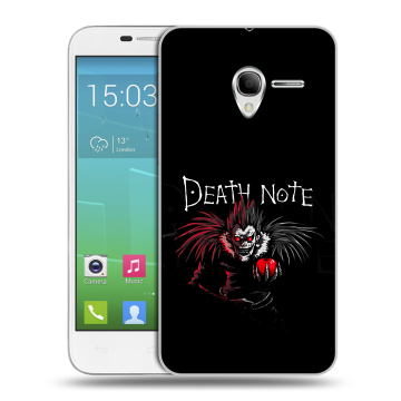Силиконовый чехол на Alcatel One Touch POP 3 5 с принтом Death note Тетрадь смерти