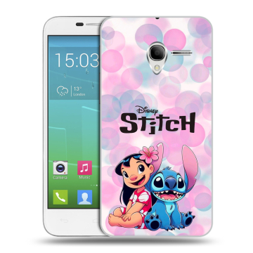Силиконовый чехол на Alcatel One Touch POP 3 5 с принтом Лило и Стич