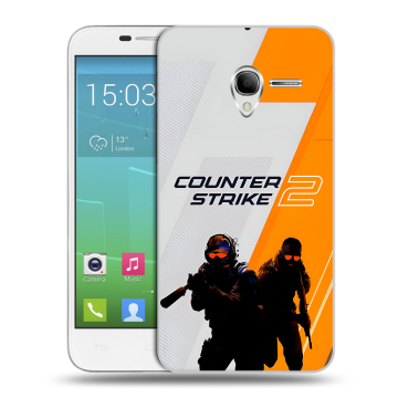 Силиконовый чехол на Alcatel One Touch POP 3 5 с принтом Counter Strike