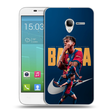 Силиконовый чехол на Alcatel One Touch POP 3 5 с принтом Барселона Barca Yamal 