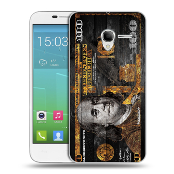 Силиконовый чехол на Alcatel One Touch POP 3 5 с принтом Доллар деньги