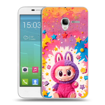 Силиконовый чехол на Alcatel One Touch POP 3 5 с принтом Labubu Лабубу