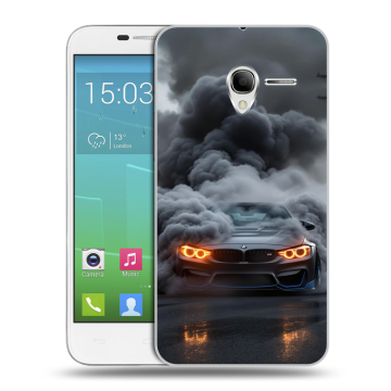 Силиконовый чехол на Alcatel One Touch POP 3 5 с принтом BMW БМВ Силиконовый чехол на Alcatel One Touch POP 3 5 с принтом BMW БМВ