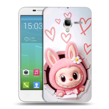 Силиконовый чехол на Alcatel One Touch POP 3 5 с принтом Labubu Лабубу