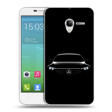 Силиконовый чехол на Alcatel One Touch POP 3 5 с принтом Mercedes Мерседес
