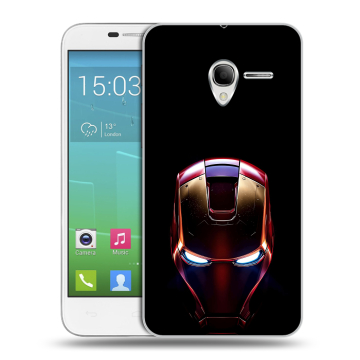 Силиконовый чехол на Alcatel One Touch POP 3 5 с принтом IronMan Железный человек