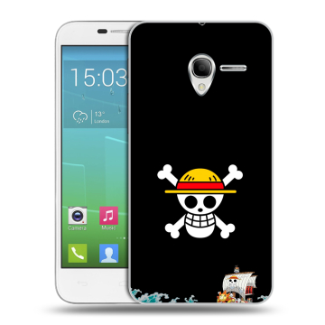 Силиконовый чехол на Alcatel One Touch POP 3 5 с принтом One Piece Ван Пис