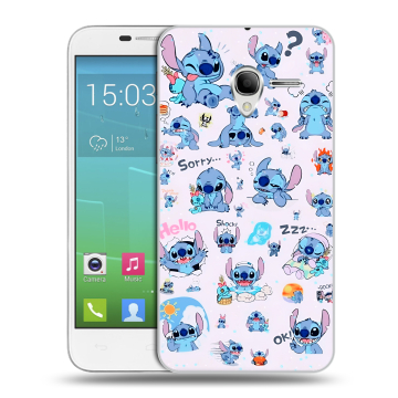 Силиконовый чехол на Alcatel One Touch POP 3 5 с принтом Лило и Стич