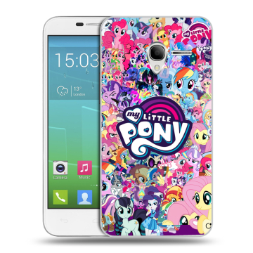 Силиконовый чехол на Alcatel One Touch POP 3 5 с принтом My little pony Дружба чудо