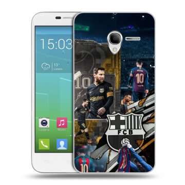 Силиконовый чехол на Alcatel One Touch POP 3 5 с принтом Messi Barcelona